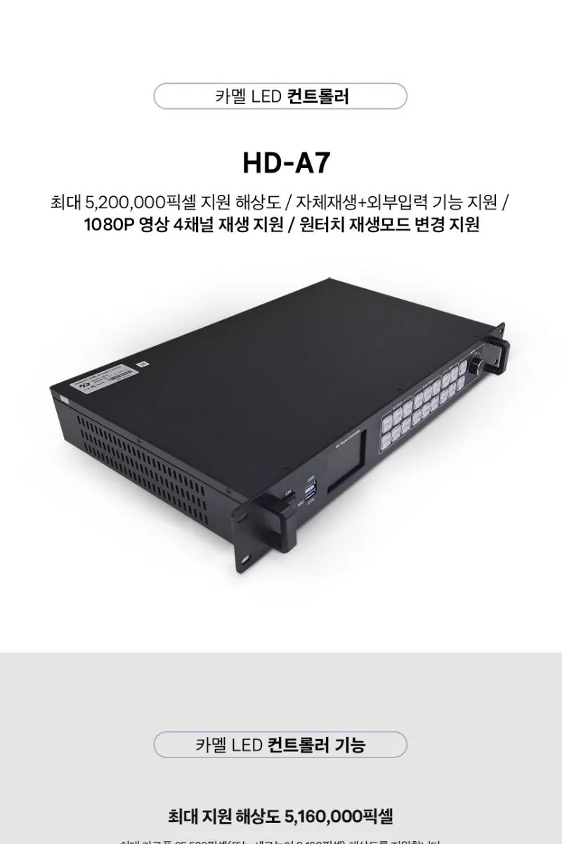 HUIDU HD-A7 4K 입력 대형 LED 컨트롤러 상세 이미지